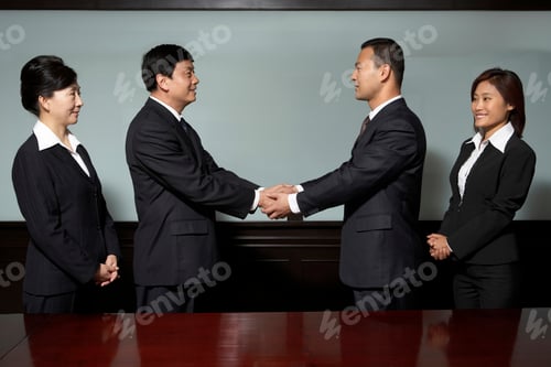 Preview: Business executives shaking hands