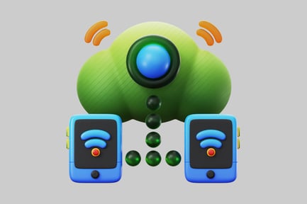 Preview: Green cloud with devices connection