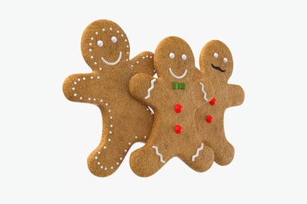 Preview: Three Gingerbread Figures with Varied Decoration