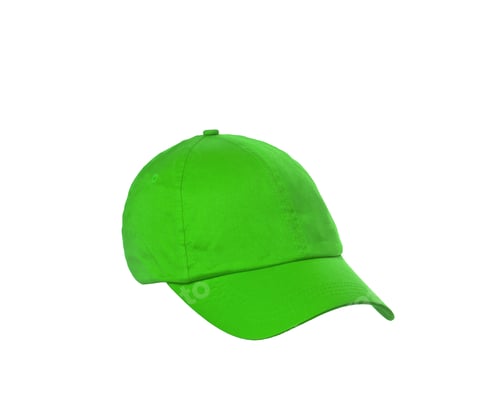 Preview: green baseball cap is isolated on a white