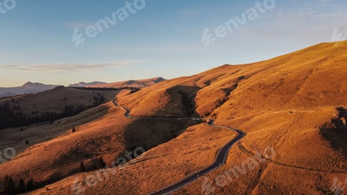 Preview: Mountain Road Aerial View