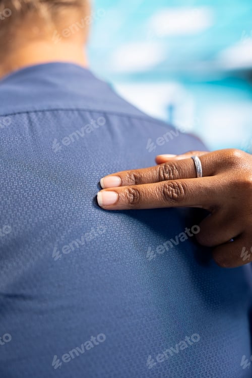 Preview: Girl physician uses precise techniques to examine a senior patient