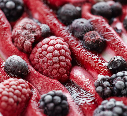 Preview: Ice cream with fresh frozen berries