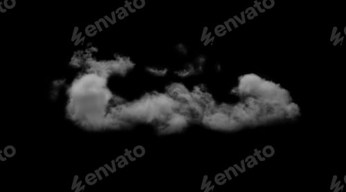 Preview: Cloud Sky Isolated on Black Background,Abstract cirrus clouds Sky with Fluffy White Cloudy
