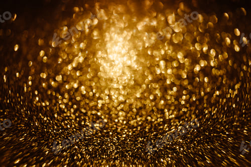 Preview: elegant gold glitter bokeh backdrop