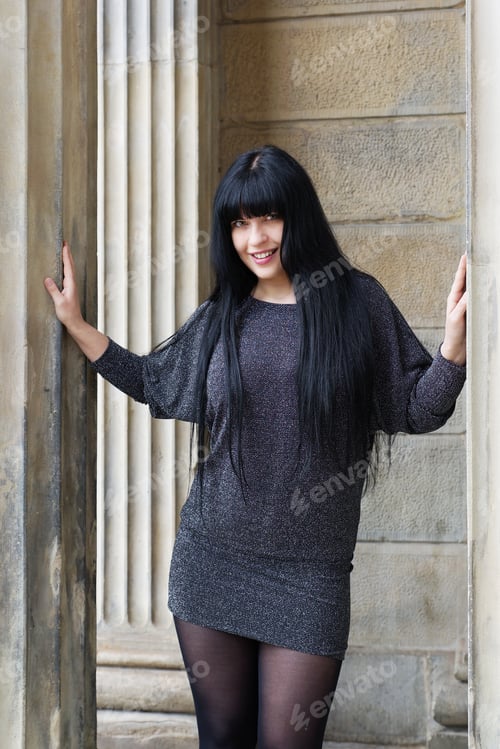 Preview: woman wearing mini dress