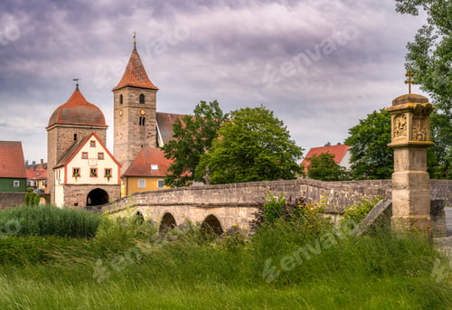 Preview: Historic bridge at the old town of Ornbau