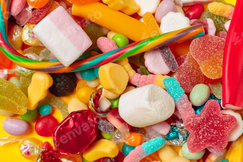 Preview: Different colorful fruit candy