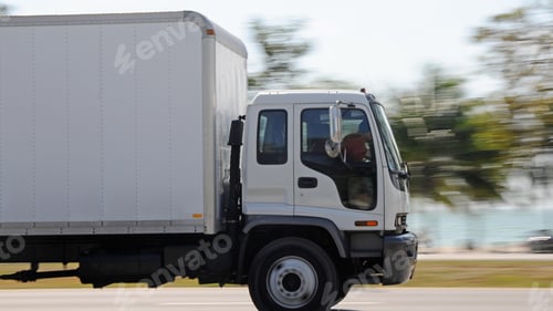 Preview: Van mockup isolated concept, Truck mock up