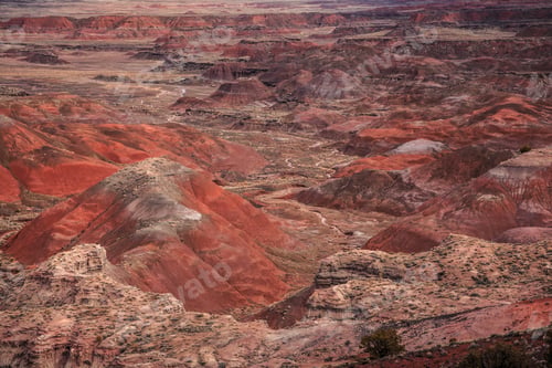 Preview: Painted Desert Landscape At Petrified Forest National Park, Arizona
