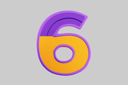 Preview: Number six floral color