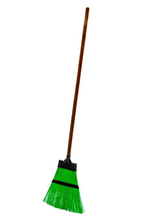 Preview: Broom, isolated on white background