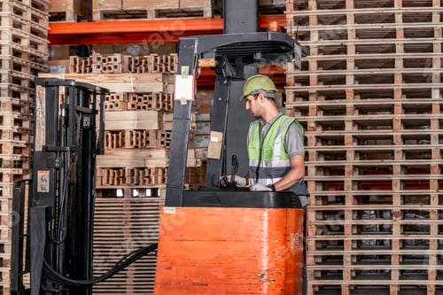 Preview: Warehouse forklift operator moves, stores merchandise, stays in touch with team, boss via radio