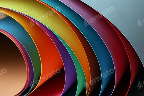 Preview: Multicolored sheets textured background, close up. Abstract background