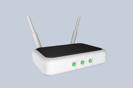 Preview: Wi-Fi Router Tech 3D Illustration