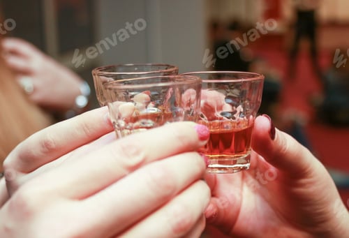Preview: Closeup of people drinking alcohol