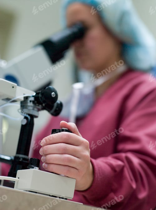 Preview: Embryologist perfoming intra cytoplasmic sperm injection