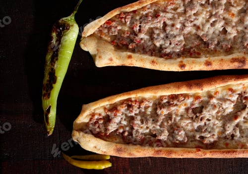 Preview: Meat and cheese pita. Konya, Turkey