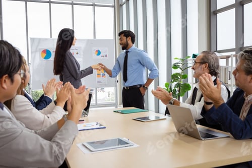 Preview: Group of multiethnic businessmen