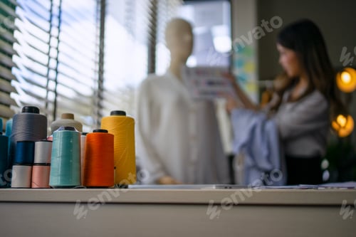 Preview: Designer make apparel at tailor workshop.