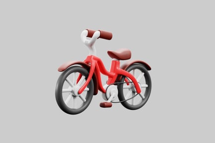Preview: Toon red adventure bike