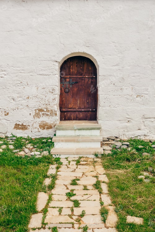 Preview: Old, Brown, Wooden Door.