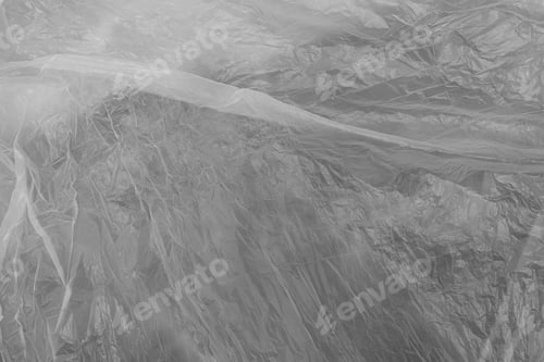 Preview: crumpled plastic bag cellophane texture background