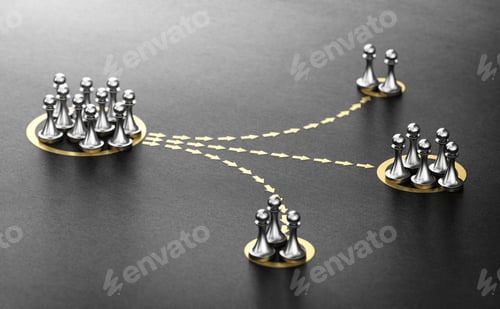 Preview: Customer or audience segmentation. Marketing Concept