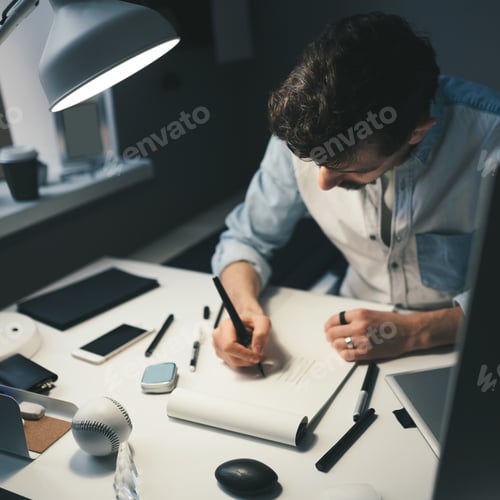 Preview: Designer at work in office