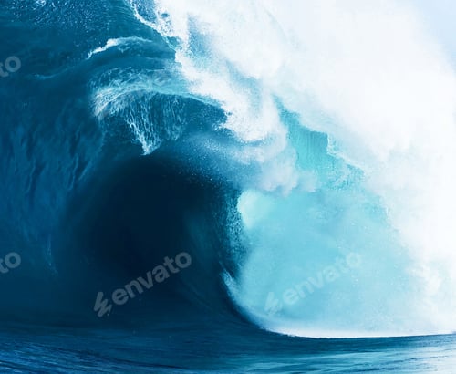 Preview: Beautiful Blue Ocean Wave