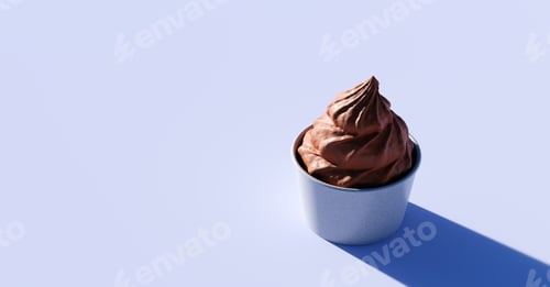 Preview: Chocolate ice cream, gelato in a cup
