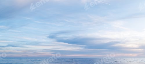 Preview: Majestic sunset sky with scattered small clouds