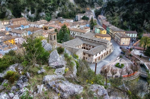 Preview: Pioraco medieval village in the marche region, Italy
