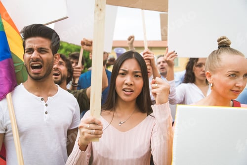 Preview: Activists demonstrating against social issues