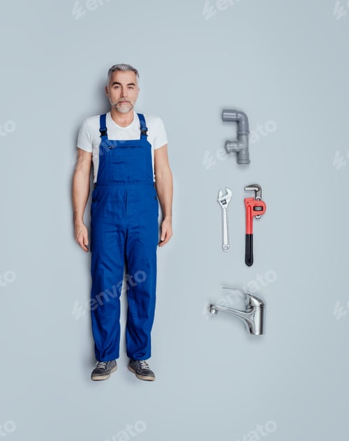 Preview: Realistic plumber doll