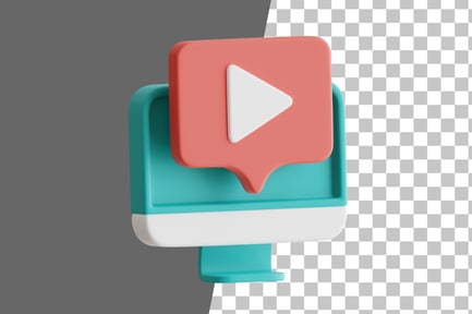 Preview: Video Ads 3D Icon