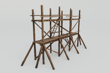 Preview: Wooden Scaffolding