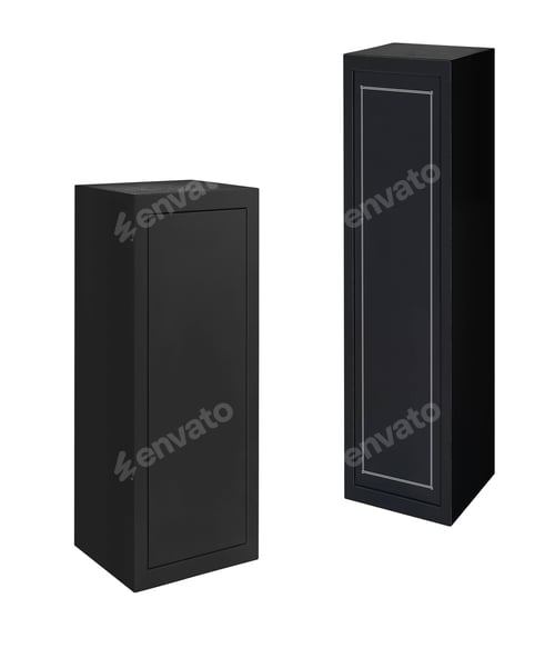 Preview: metal boxes isolated on white