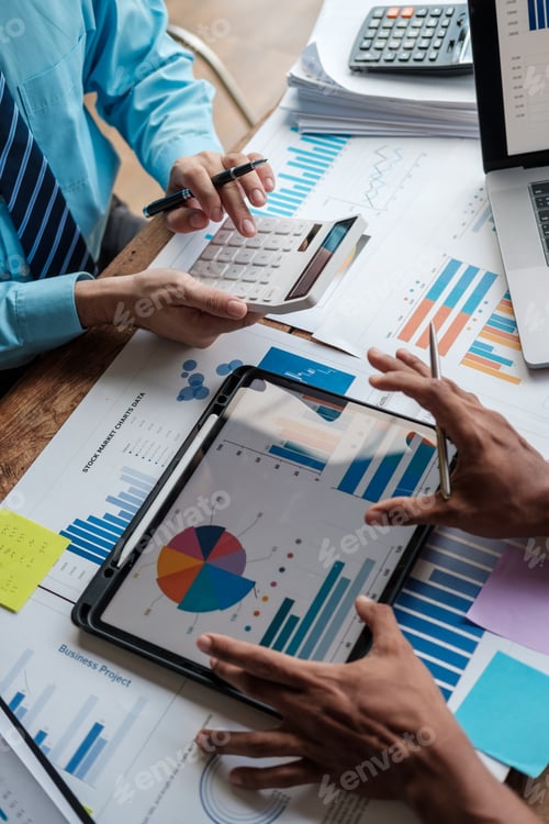 Preview: Business Meeting with Charts and Data Review