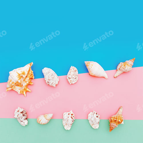 Preview: Set shells. Minimal art design