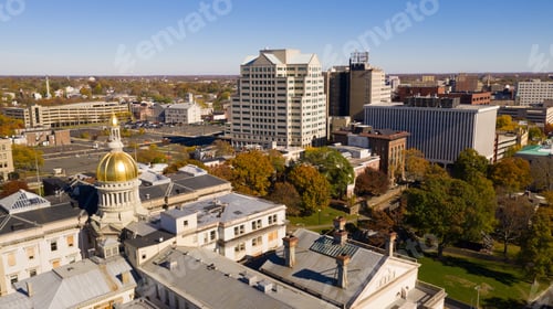 Preview: Urban Downtown City Skyline Trenton New Jersey State Capital