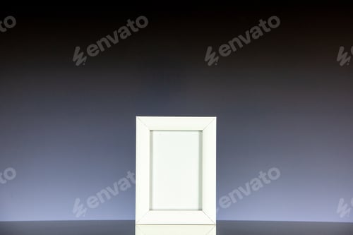 Preview: front view white picture frame on light background portrait family color present photo shoot picture