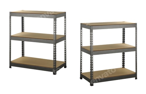Preview: Metal industrial storage shelves