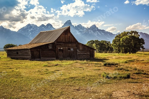 Preview: Sunlight On The Barn, Grand Teton National Park Wyoming