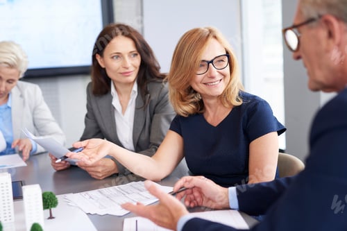 Preview: Business woman presented new solutions