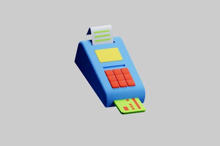 Preview: Cartoon credit card terminal