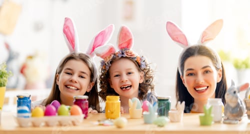 Preview: family preparing for Easter