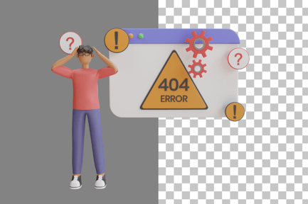 Preview: Error Page 3D Illustration
