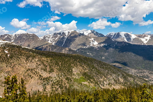 Preview: A Panoramic View Of Rocky Mountain National Park In Colorado From Trail Ridge Road.