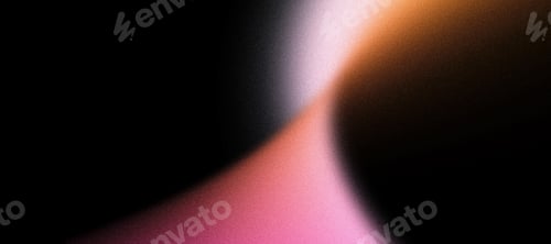 Preview: Abstract grainy color gradient background orange pink abstract wave black noise texture backdrop